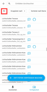 Tab Verfügbsrkeiten der Sprachassisten-Einstellung in Home Assistant