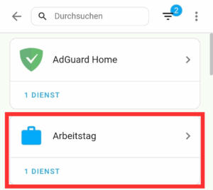 Arbeitstag Integration in Geräte und Dienste von Home Assistant